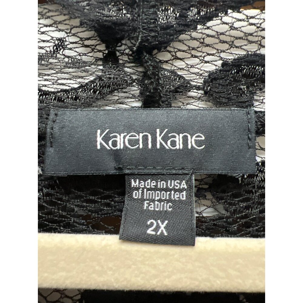 Karen Kane NWT Black Lace Scalloped Sheath Dress - Picture 7 of 10